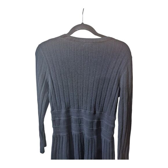 THEORY Evian Stretch Chloh Wool Knit Sweater Dress - Size Large - Picture 5 of 8